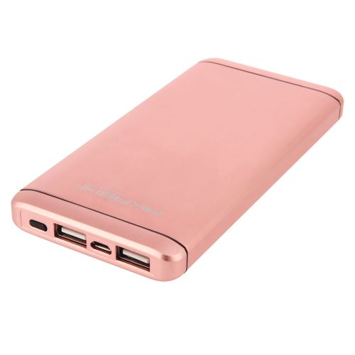 Batterie de secours Universel Powerbank 2 USB 10 000 mAh Turbo Akashi Rose