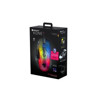 ROCCAT Kone XP - Maus Ash - - optisch Schweiz | Black ergonomisch - - Einkauf - - kabelgebunden fnac - Maus Tasten Preis & 5 2.0 - USB