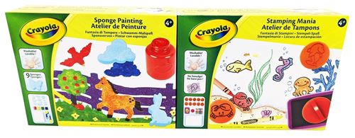 Kit créatif Crayola Bundle Atelier de Peinture et Atelier de Tampons