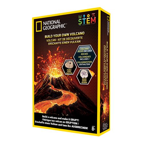 Jeu scientifique National Geographic Kit de découverte Volcan Nouvelle version