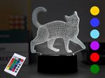 Lampe 3d Itotal avec télécommande Chat