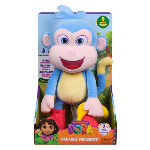 Spin Master Multicolore Peluche Interactive Babouche Dora 35 Cm