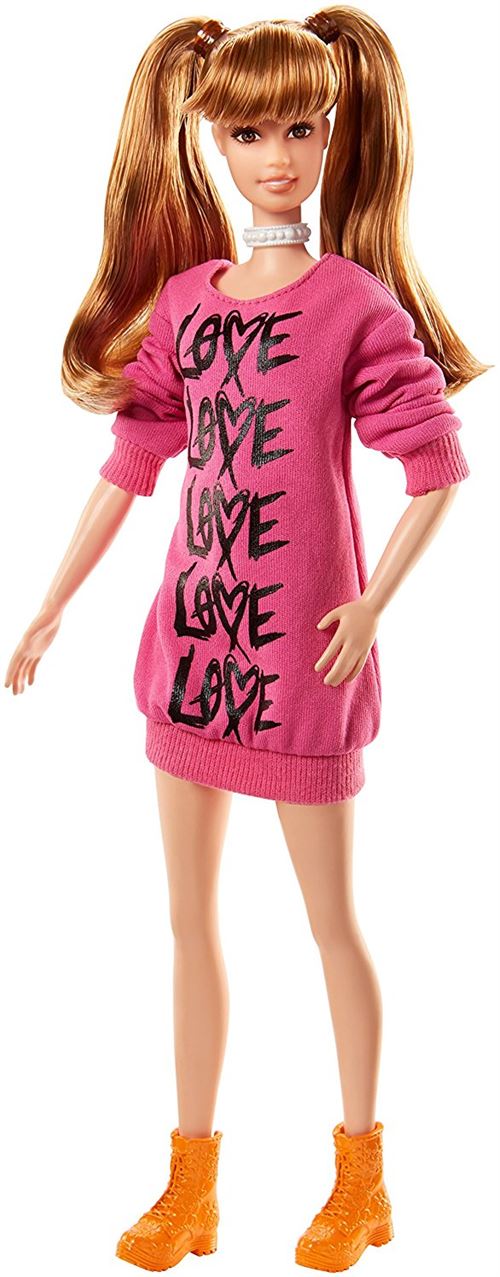 Poupée Barbie™ Fashionistas® Robe rose Mattel