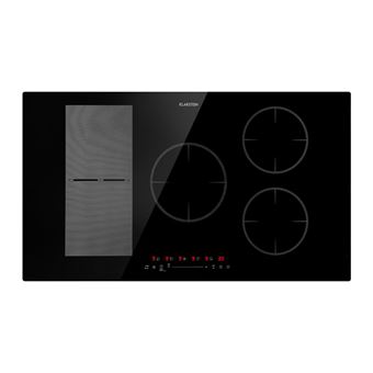 Table de cuisson - Klarstein Delicatessa 90 Hybrid - Plaque vitrocéramique - 7400W - Minuterie - Noir - 1