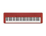 Clavier compact Casio CT-S 1 RD avec 61 touches et sonorités vintage Rouge