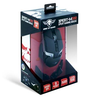 Souris filaire Gaming Spirit Of Gamer Xpert-M300 Noir et Argent