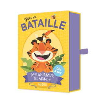 Jeu de Bataille des Animaux du Monde Auzou