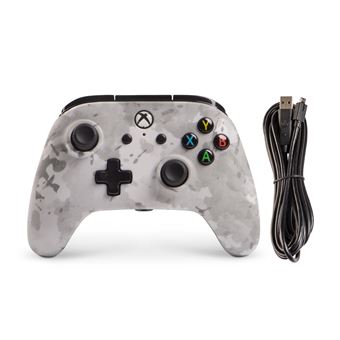 Manette Xbox One PowerA filaire Neige Camouflage