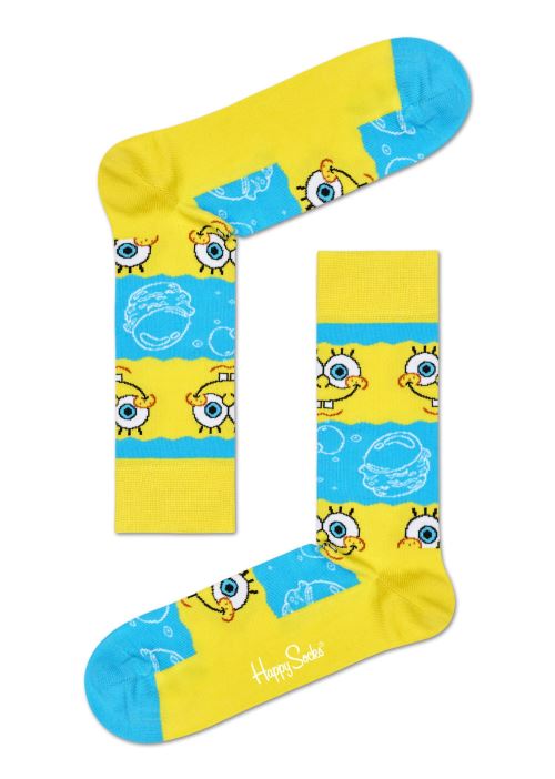 Chaussettes hautes Happy Socks Sponge Bob Say Chesse Taille 41-46
