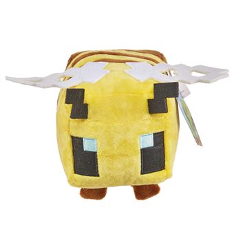 Mattel Minecraft Peluche en forme d'abeille, poupée douce inspirée du film Minecraft 20,3 cm