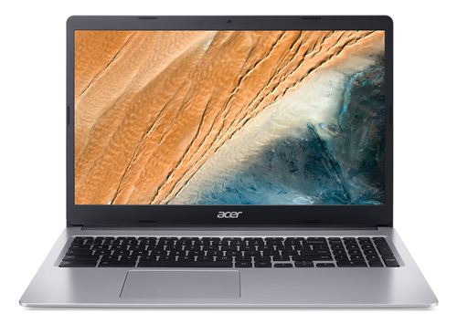 Acer Chromebook 315 CB315-3H-C61K - Intel Celeron N4000 / 1.1 GHz - Chrome OS - UHD Graphics 600 - 4 GB RAM - 64 GB eMMC - 15.6 1366 x 768 (HD) - Wi-Fi 5 - puur zilver - tsb Frans