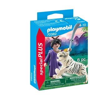 Playmobil Special Plus 70382 Combattante ninja et tigre