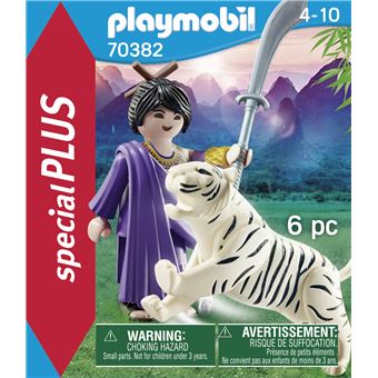 Playmobil Special Plus 70382 Combattante ninja et tigre