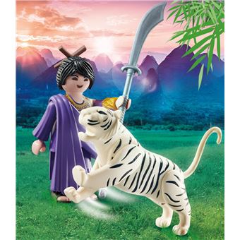 Playmobil Special Plus 70382 Combattante ninja et tigre