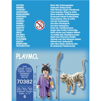 Playmobil Special Plus 70382 Combattante ninja et tigre