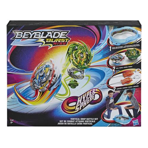 Set Toupie Combat Blade Battle XXL - 4 Toupies Métal + Arène + Lanceurs, Jeu Compétition Enfants