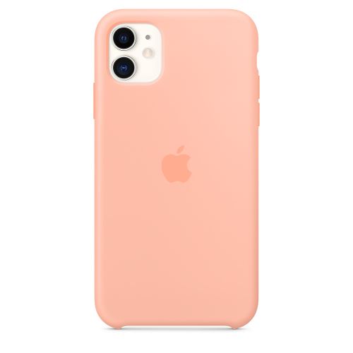 Coque en silicone Orange pamplemousse Apple pour iPhone 11