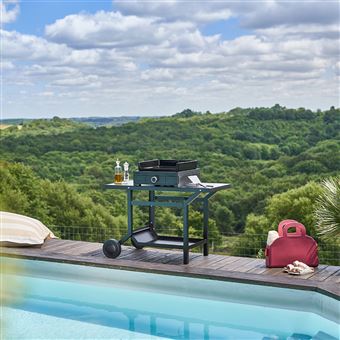 Plancha à gaz Forge Adour Modern G 45 AN Acier 3200 W Noir