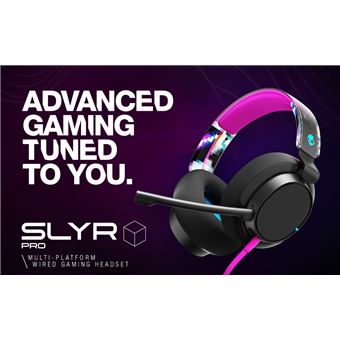 Casque Gaming filaire Skullcandy Slyr Pro Multiplateforme Noir et Rose