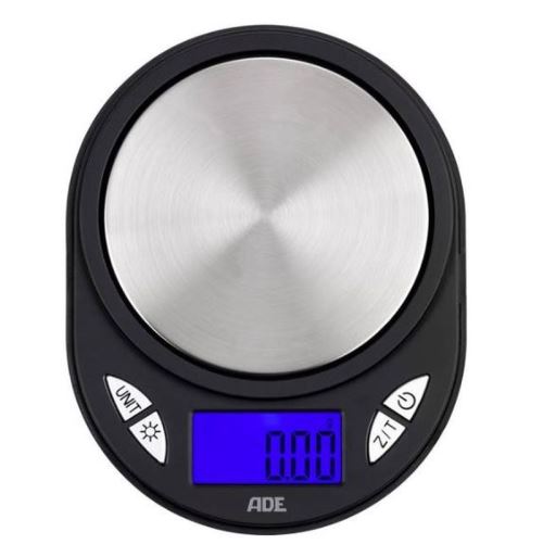 Balance électronique de précision Ade Noir et Argent
