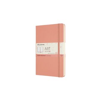Carnet grand format Moleskine Art Bullet Rose Corail