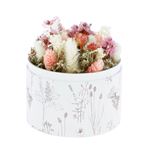 Fleurs séchées en boîte cadeau