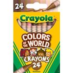 Pochette de 24 crayons à la cire Colours of the World Crayola