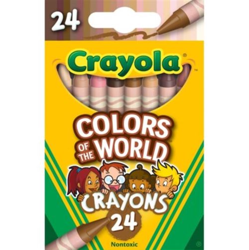 Pochette de 24 crayons à la cire Colours of the World Crayola