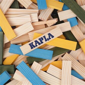 Kapla Baril 120 - bleu, rose, rouge, nature - jeu construction bois