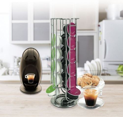Porte-capsules rotatif Cooky Dolce18 Argent