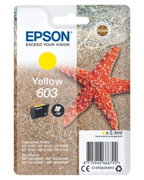 Cartouche d'encre Epson Etoile de mer jaune