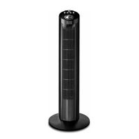 Ventilateur de table mobile BOREA S noir acier brossé - 50W - D30cm - 3  vitesses - Fonction oscillation