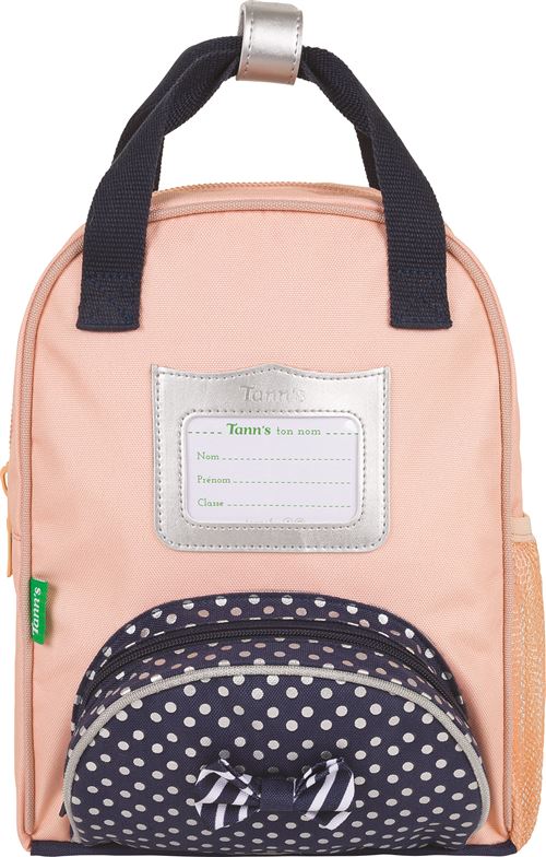 Sac à dos scolaire Tann's Leonie Rose et Bleu XS