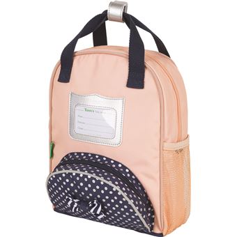 Sac à dos scolaire Tann's Leonie Rose et Bleu XS