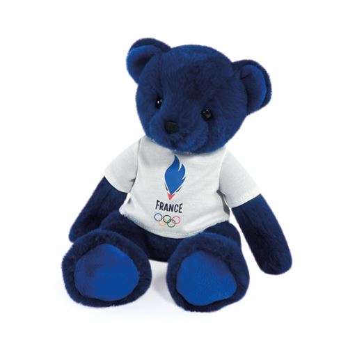 Grand Ours En Peluche Ancien – 60 Cm – Jouet Vintage – Patiné