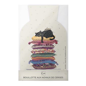 Bouillotte aux noyaux de cerises Kiub Chat coussin