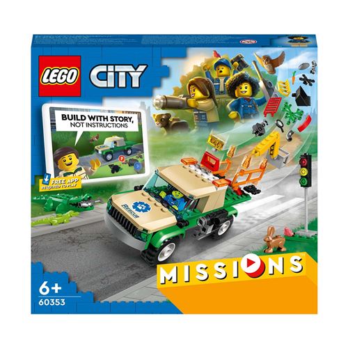 Acheter LEGO® City 60353 Missions de sauvetage des animaux sauvages État correct - 62,99 € LEGO® City 60353 Missions de sauvetage des animaux sauvages État correct - Lego City reconditionné disponible sur Fnac