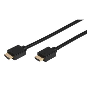Câble alimentation HDMI Vivanco haute vitesse avec Ethernet Noir