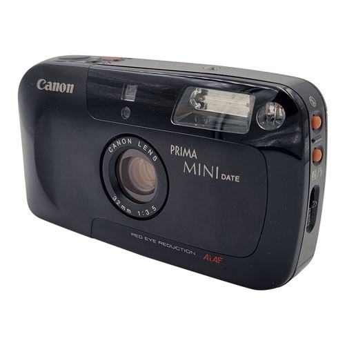 Appareil photo compact Canon Prima Junior DX non utilisé/Boîte d'origine/Étui et batterie/Très bon fonctionnement - France