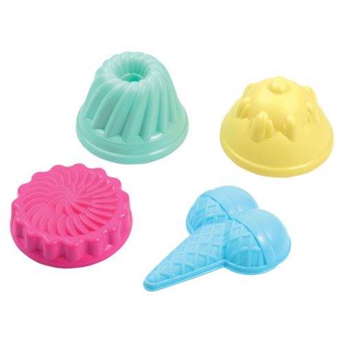 écoiffier pâtisseries et glaces des moules en sable 4 pièces
