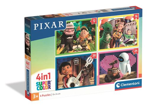 Clementoni Puzzle 4 En 1 72 Pièces Pixar