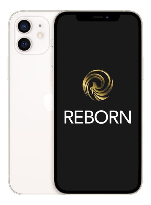 Apple iPhone 12 6,1 5G Double SIM 64 Go Blanc Reconditionné Grade A Reborn