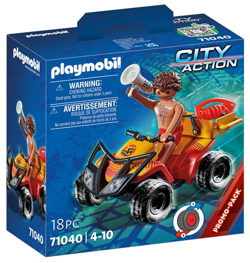 Playmobil City Action 71040 Sauveteur en mer et quad