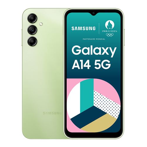 Smartphone Samsung Galaxy A14 6,6 5G Nano SIM 64 Go Vert