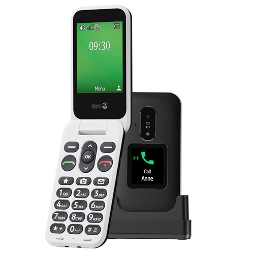 DORO Leva E30 - 4G téléphone de service - microSD slot - rear camera