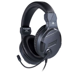 Casque Gaming filaire BigBen Officiel V3 Gris pour PS4