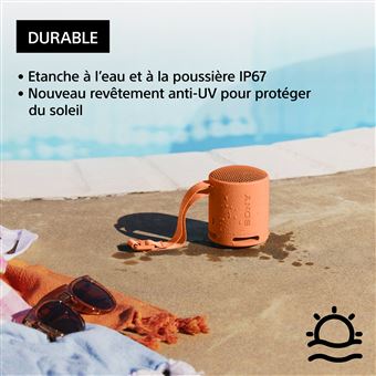 Enceinte sans fil bluetooth Ultra portable Sony SRS-XB100 Corail