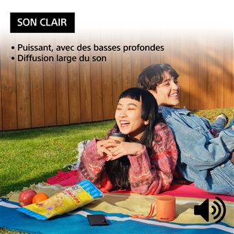 Enceinte sans fil bluetooth Ultra portable Sony SRS-XB100 Corail