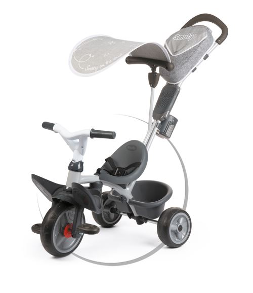 Tricycle évolutif Smoby Baby Driver Tricycle Grey Tricycle Smoby