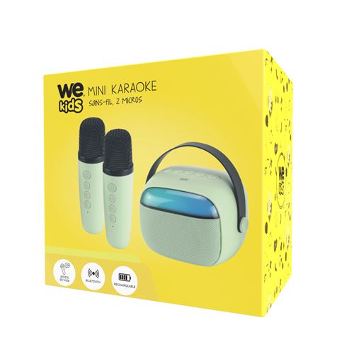 Mini Enceinte Karaoké WE KMINIKMICVR – Bluetooth 5.4, 2 Micros, Effets de Voix - vue 3